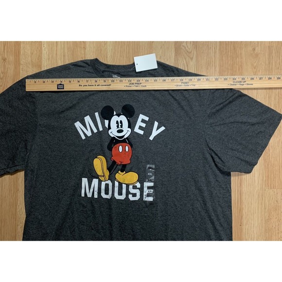 Disney Mickey Mouse Men’s Classic T Shirt Gray Size XXL NEW With Tags - Picture 5 of 8